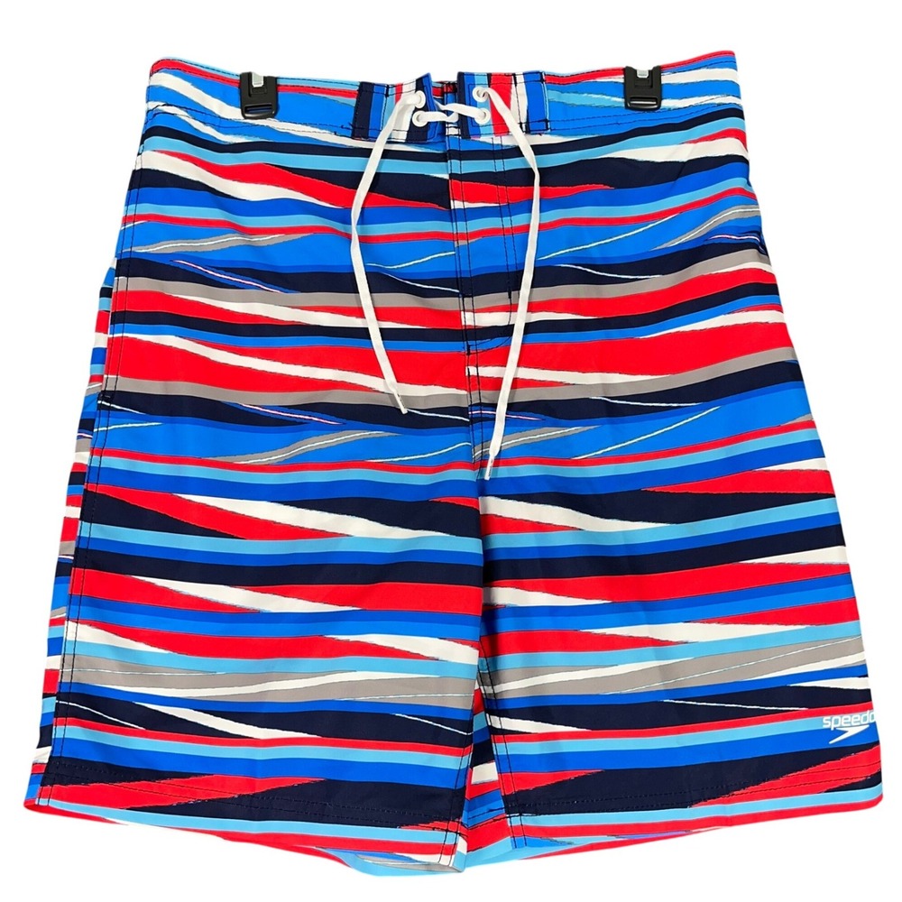 Speedo Shatter Stripe Boardβ Shorts Swim Trunks Striped L Men Beachwear